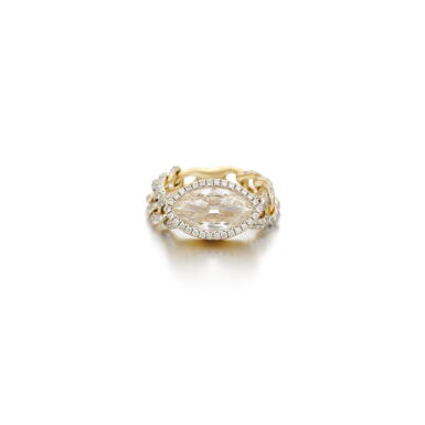 View full screen - View 1 of Lot 158. Diamond ring (Anello con diamante).