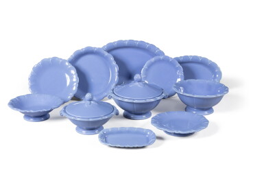 View full screen - View 1 of Lot 279. Louis Süe (1875-1968), Andre Mare (1887-1932) - La Compagnie des Arts FrancaisA blue ceramic service, circa 1925.