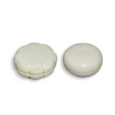 View full screen - View 1 of Lot 220. Two Qingbai boxes and covers, Southern Song / Yuan dynasty.