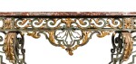 A Louis XV style console table, circa 1890