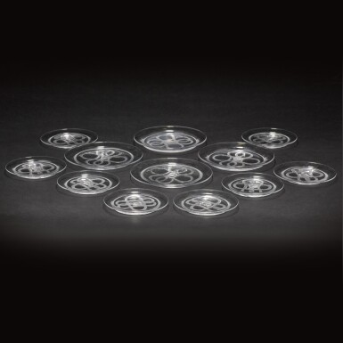 View full screen - View 1 of Lot 42. A Lalique 'Olympe' pattern part service, modern.
