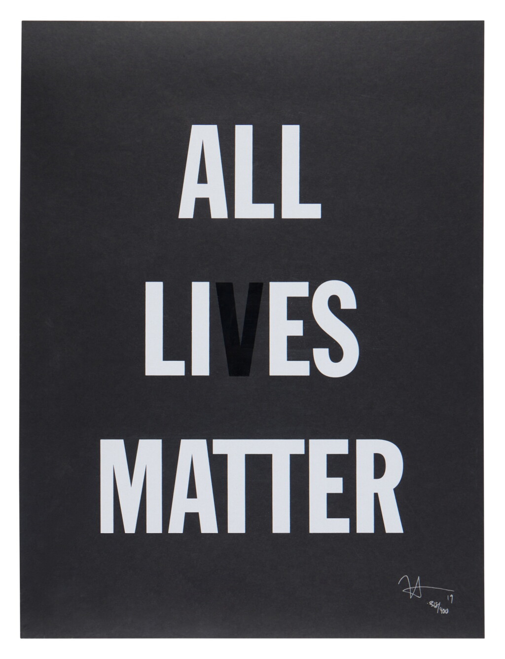 View full screen - View 1 of Lot 314. All Lies Matter.