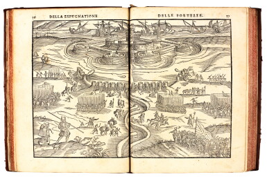 View full screen - View 1 of Lot 66. Busca, Della espugnatione, Turin, 1585; Architettura militare, Milan, 1619, 2 volumes.