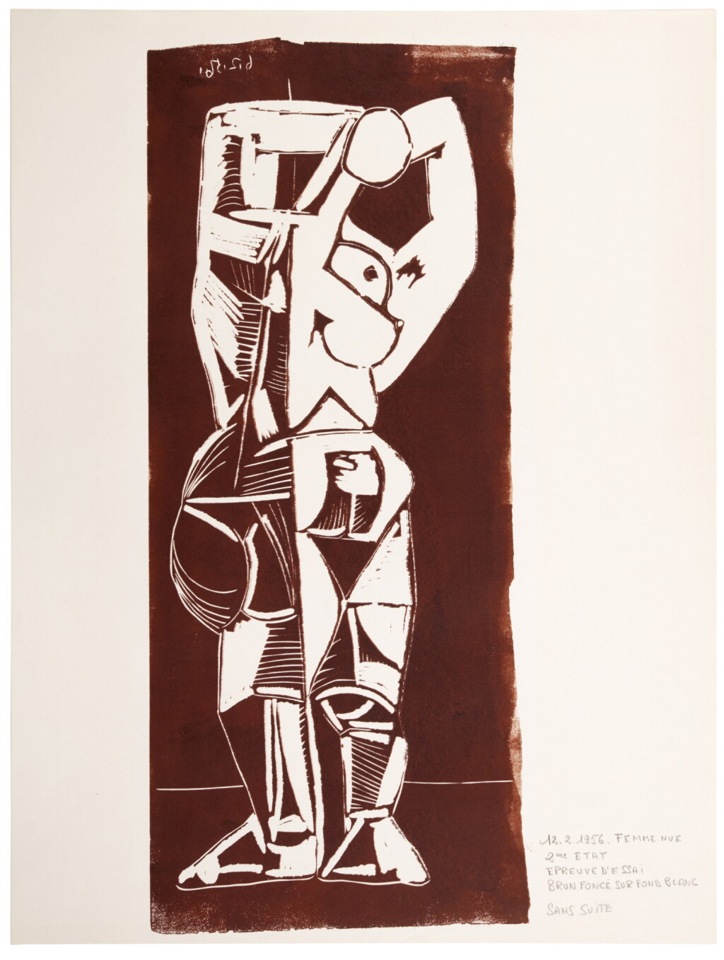 View full screen - View 1 of Lot 189. PABLO PICASSO | GRAND NU DEBOUT (BA. 1035).