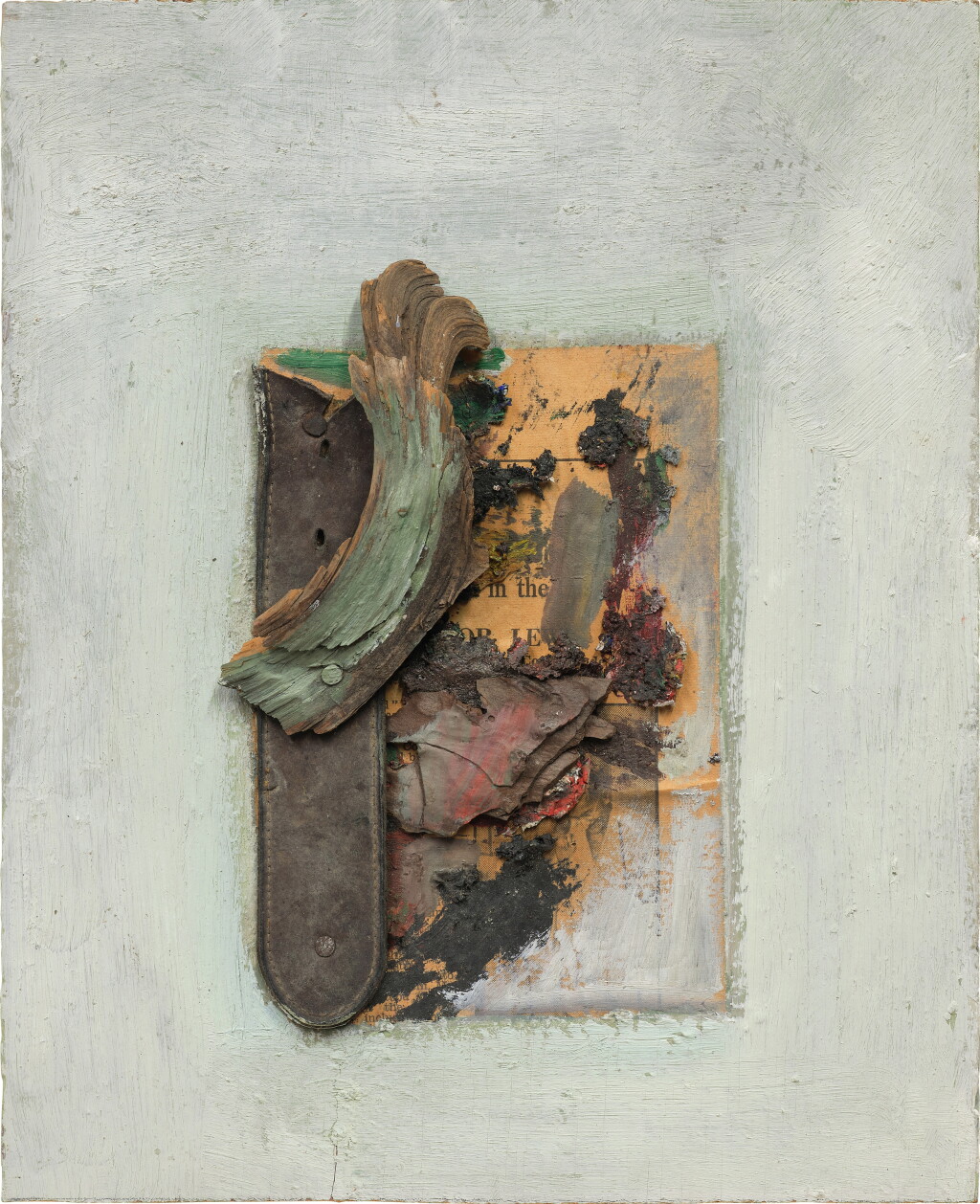 View full screen - View 1 of Lot 18. Ohne Titel (Komposition auf Holz) (Untitled, Composition on Wood).