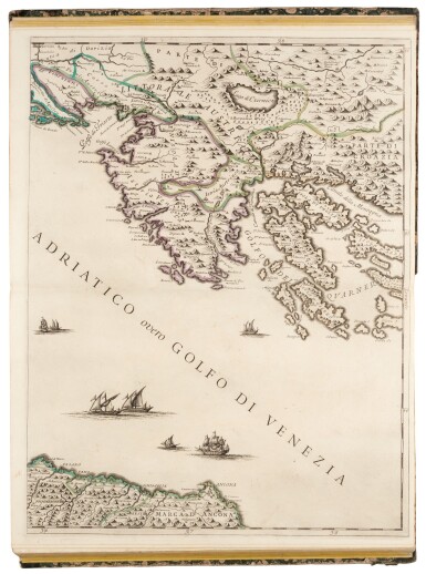 View full screen - View 1 of Lot 127. Mercurio geografico | Rome, 1741, 2 volumes, half leather.