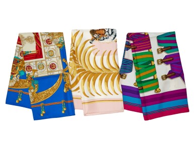 View full screen - View 1 of Lot 222. A Set of Three Scarves.