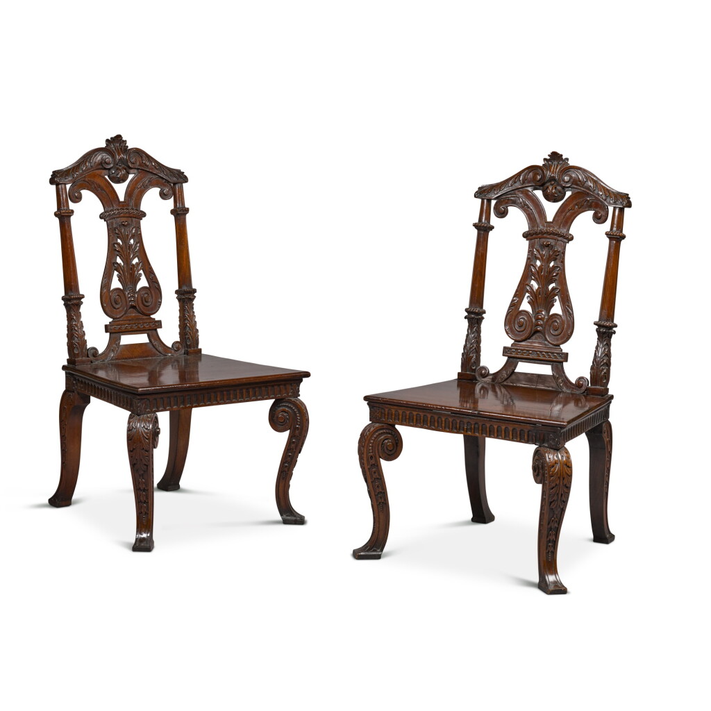 View full screen - View 1 of Lot 42. The Sherborne House Hall Chairs.