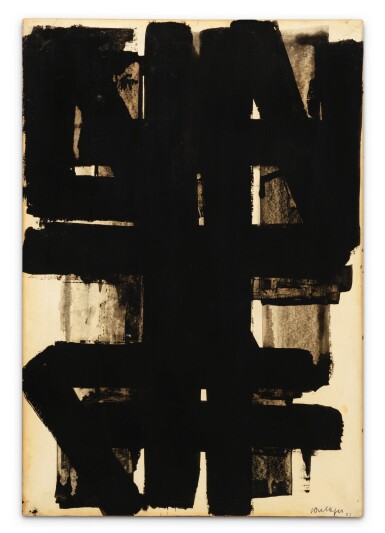 View full screen - View 1 of Lot 1. Gouache sur papier, 76 x 50 cm, 1955-2.