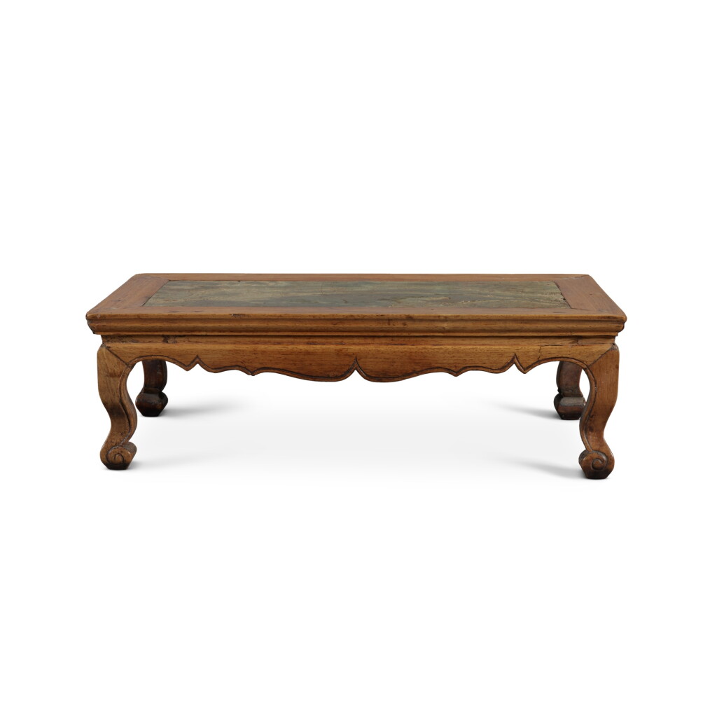 View full screen - View 1 of Lot 274. A green-stone-inset 'huanghuali' stand, 17th century.
