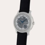 Octa Zodiaque | A limited edition platinum wristwatch with digital date display, month, zodiac, power reserve indication and brass movement | Circa 2004