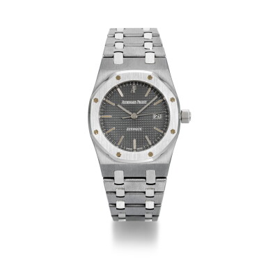 View full screen - View 1 of Lot 954. AUDEMARS PIGUET | ROYAL OAK REFERENCE 15000TT TANTALUM AND STAINLESS STEEL AUTOMATIC CALENDAR BRACELET WATCH CIRCA 2000.