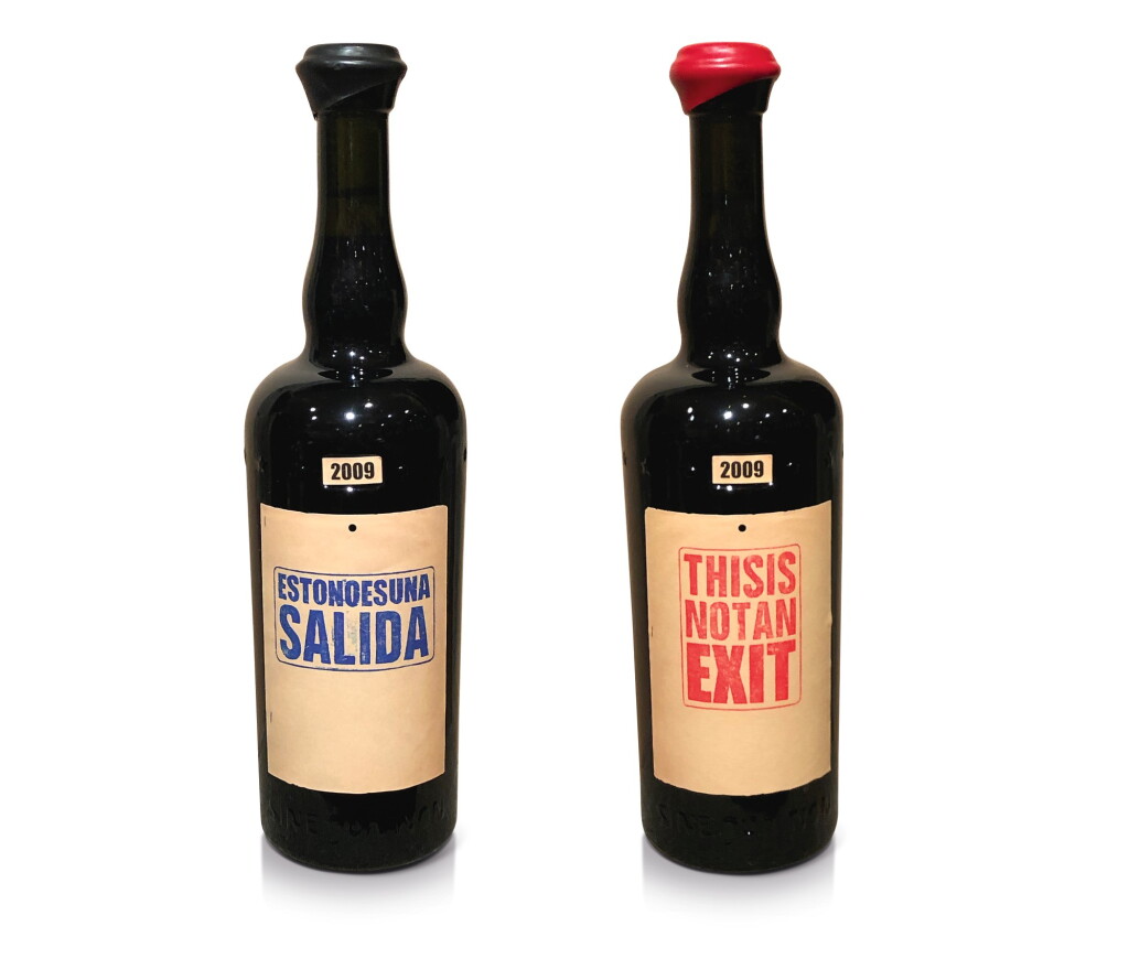 View full screen - View 1 of Lot 154. Sine Qua Non, This Is Not an Exit, Eleven Confessions Vineyard, Syrah 2009 (4 BT) Sine Qua Non, Esto No Es Una Salida, Eleven Confessions Vineyard, Grenache 2009 (2 BT).