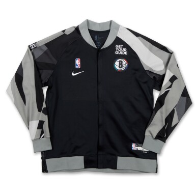 View full screen - View 1 of Lot 231. Drew Timme Brooklyn Nets 2024-2025 City Edition Warmup Set.