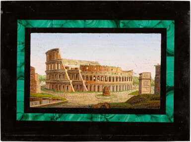 View full screen - View 1 of Lot 112. An Italian micromosaic plaque, Rome, late 19th century.