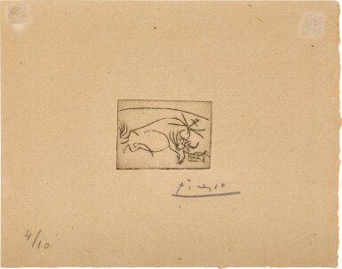 View full screen - View 1 of Lot 13. Corrida: La Mort du Taureau (B. 987; Ba. 1061).