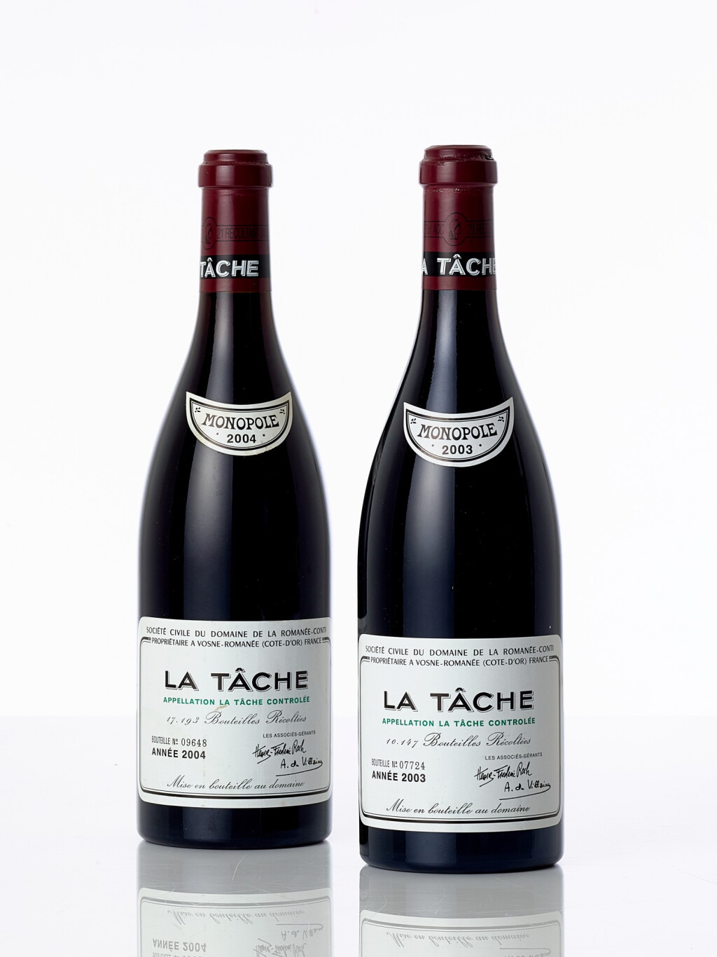 View full screen - View 1 of Lot 6404. La Tâche 2003 Domaine de la Romanée-Conti (1 BT).