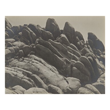 View full screen - View 1 of Lot 44. EDWARD WESTON | ROCK FORMATIONS, MOJAVE DESERT, CALIFORNIA.