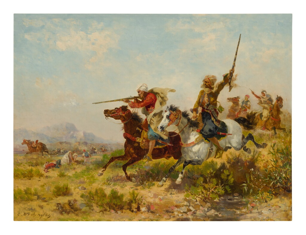 View full screen - View 1 of Lot 39. GEORGES WASHINGTON | CHARGE DES CAVALIERS ARABES .