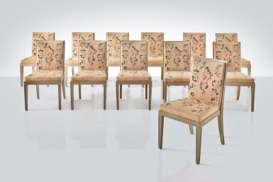 View full screen - View 1 of Lot 476. Set of Twelve Dining Chairs for Nelson Rockefeller.