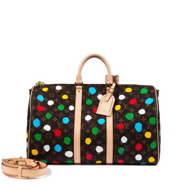 View full screen - View 1 of Lot 425. Monogram and Multicolor Infinity Dots Keepall 45 Gold Hardware, 2023.