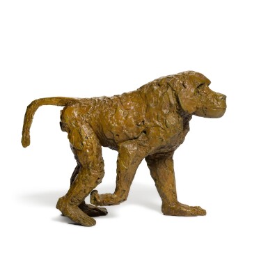 View full screen - View 1 of Lot 84. Walking Baboon (Head Down).