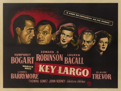 View full screen - View 1 of Lot 57. KEY LARGO (1948) POSTER, BRITISH.