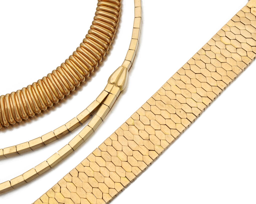 View full screen - View 1 of Lot 74. Bracelet and two necklaces (Bracciale e due collane).