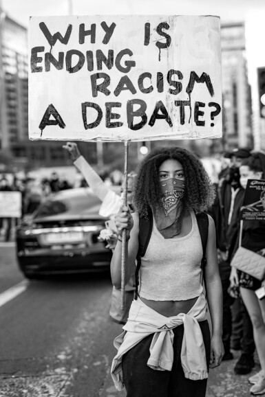 View full screen - View 1 of Lot 21. MISAN HARRIMAN | 'WHY IS ENDING RACISM A DEBATE?' LONDON, JUNE, 2020.