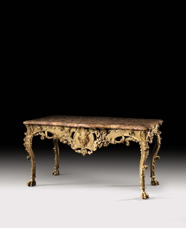 View full screen - View 1 of Lot 116. A RÉGENCE GILTWOOD CENTER TABLE, CIRCA 1725 | TABLE DE MILIEU EN BOIS REDORÉ D'ÉPOQUE RÉGENCE, VERS 1725.