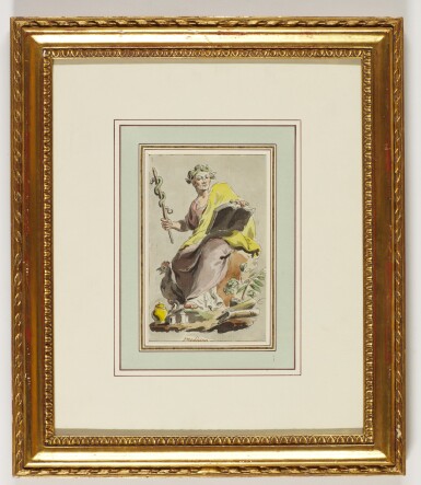 View full screen - View 1 of Lot 533. PIETRO DE ANGELIS | Four allegorical figures: Medicina, Poesia, Primavera, Musica .