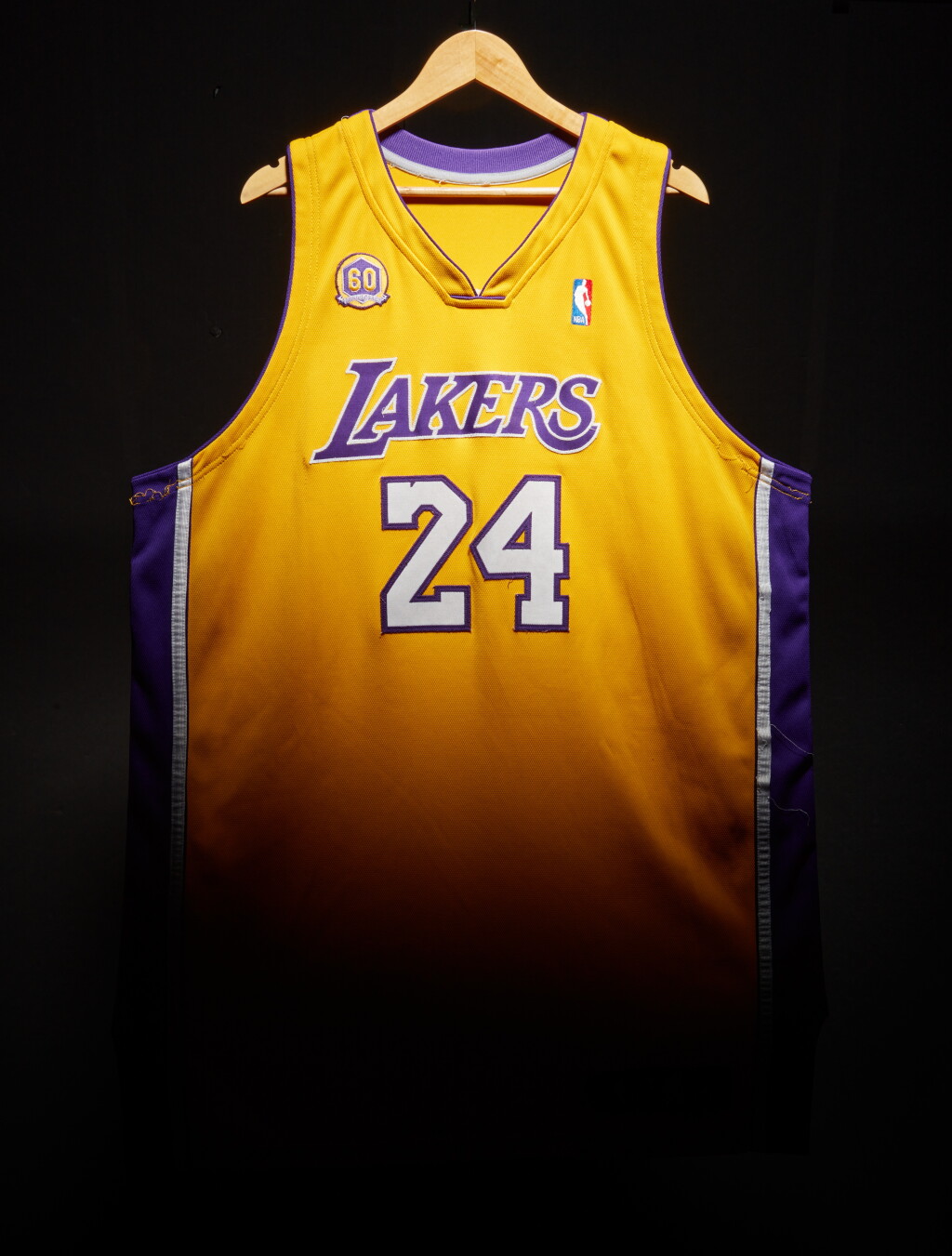 View full screen - View 1 of Lot 1. Kobe Bryant ‘MVP’ 2007-2008 Los Angeles Lakers Game Worn & Signed Jersey | Sole MVP Season | Worn in 25 Games | Featured in Murals Globally & Worn the Evening of MVP Trophy Presentation.