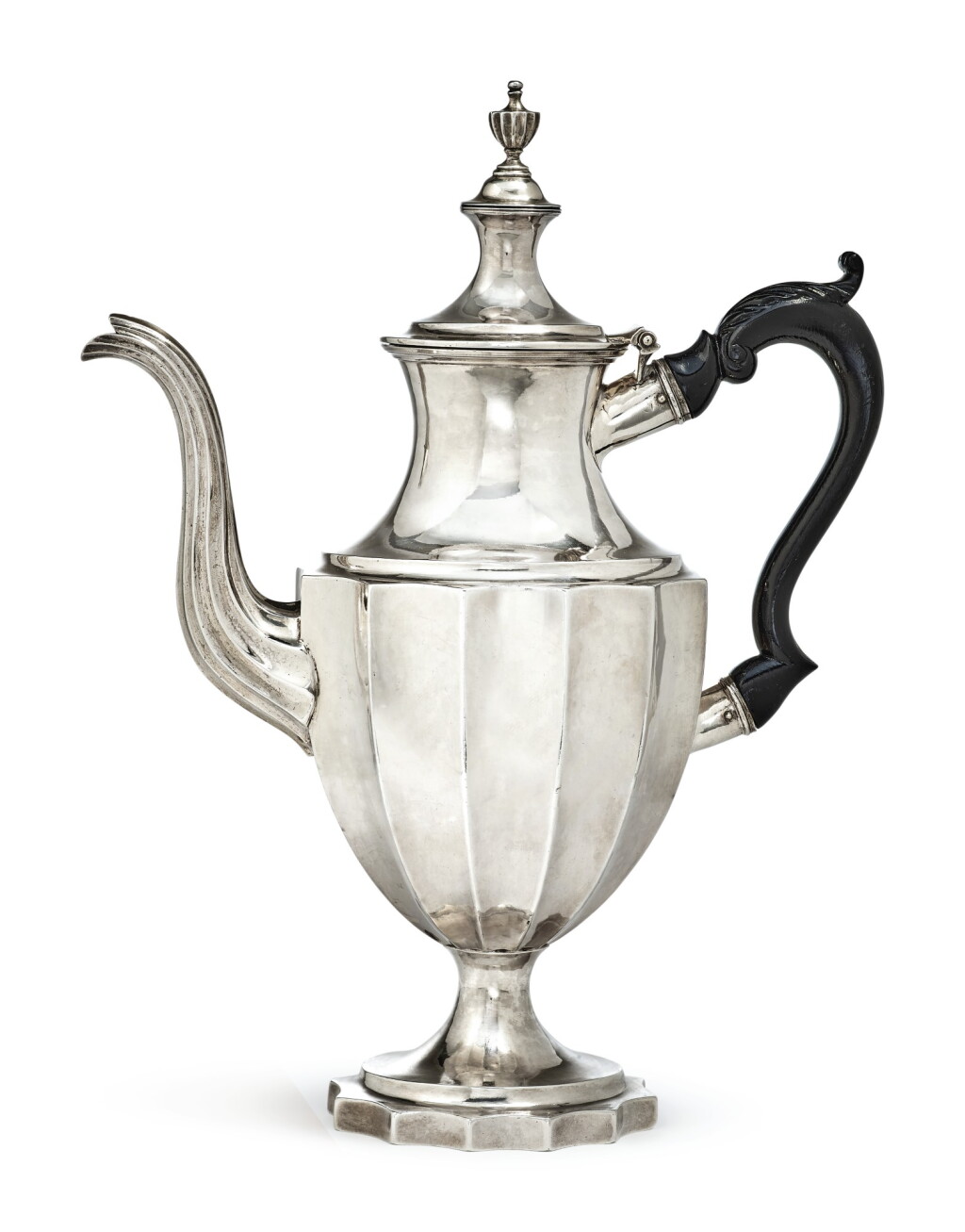View full screen - View 1 of Lot 408. An American Silver Coffee Pot, Joseph Richardson Jr., Philadelphia, circa 1800.