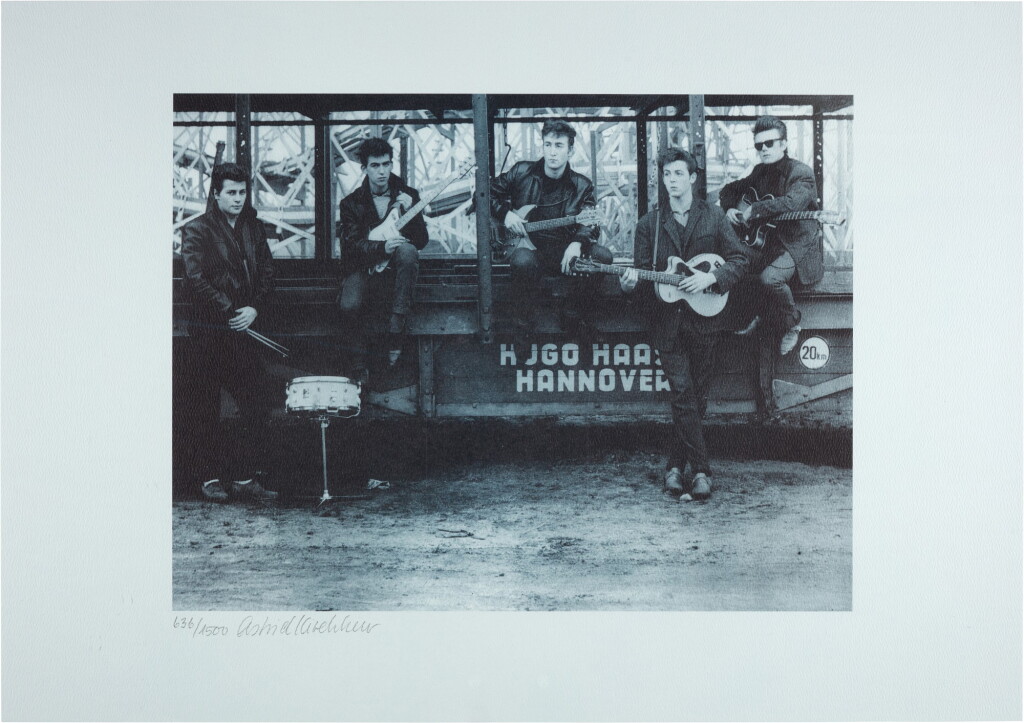 View full screen - View 1 of Lot 49. Astrid Kirchherr (1938–2020) | The Beatles, Funfair, Hamburg, 1960.