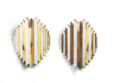 View full screen - View 1 of Lot 39. A pair of wall-lights, circa 1970.