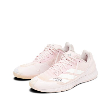 View full screen - View 1 of Lot 27. Alexander Zverev 2026 US Open Second Round Match Worn and Dual Signed Sneakers | Aditionally Matched to First Round Match | Championship Run.
