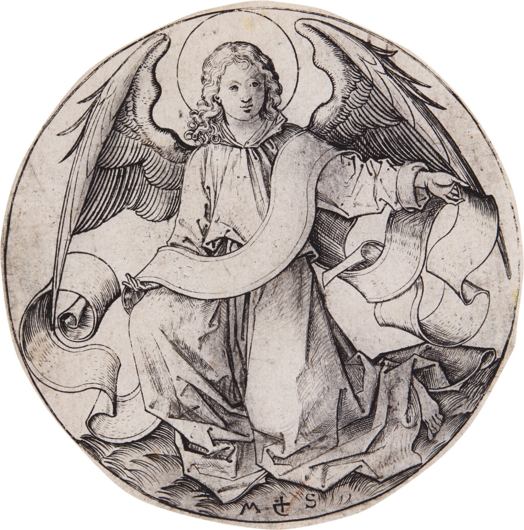 View full screen - View 1 of Lot 36. The Angel of Saint Matthew (B. 73; Holl., L. 72).