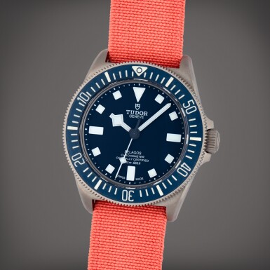 View full screen - View 1 of Lot 443. Pelagos FXD 'Marine Nationale', Reference 25707B/22 | A titanium wristwatch with fixed bar lugs | Circa 2022.