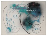 5% Solution. Done by FUTURA for his friend, Crazy Legs, signed and inscribed by the artist to verso, 1983.