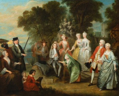 View full screen - View 1 of Lot 601. A game in the castle park.