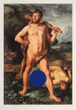 Gazing Ball (Goltzius Hercules and Cacus)
