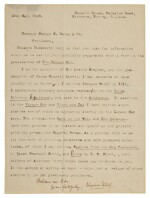 Virginia Woolf | Rare letter to her American publishers