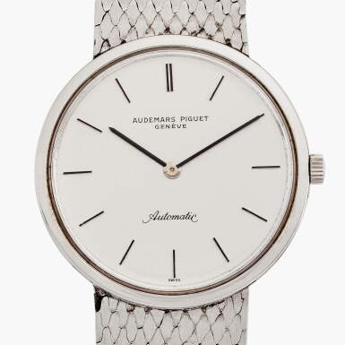 View full screen - View 1 of Lot 668. Reference 5274 | A stainless steel bracelet watch, Circa 1972.