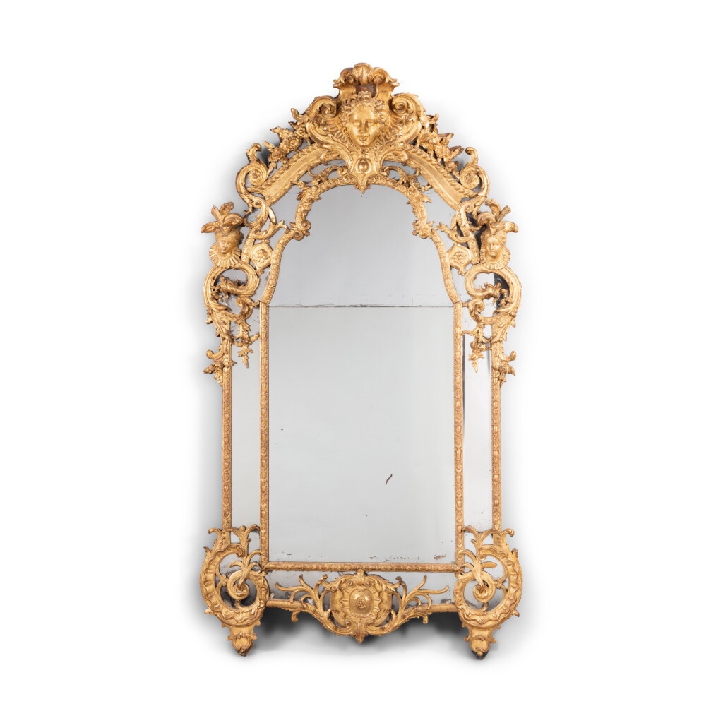 View full screen - View 1 of Lot 426. A Régence giltwood mirror, circa 1720.