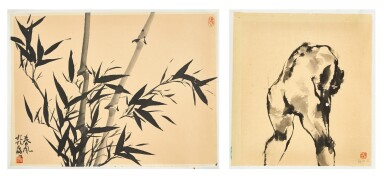 View full screen - View 1 of Lot 2048. Qu Leilei 曲磊磊 | a. Spring breeze; b. Figure a. 春風 b. 人體.