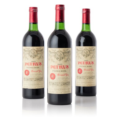 View full screen - View 1 of Lot 6176. Petrus 1983 (10 BT).