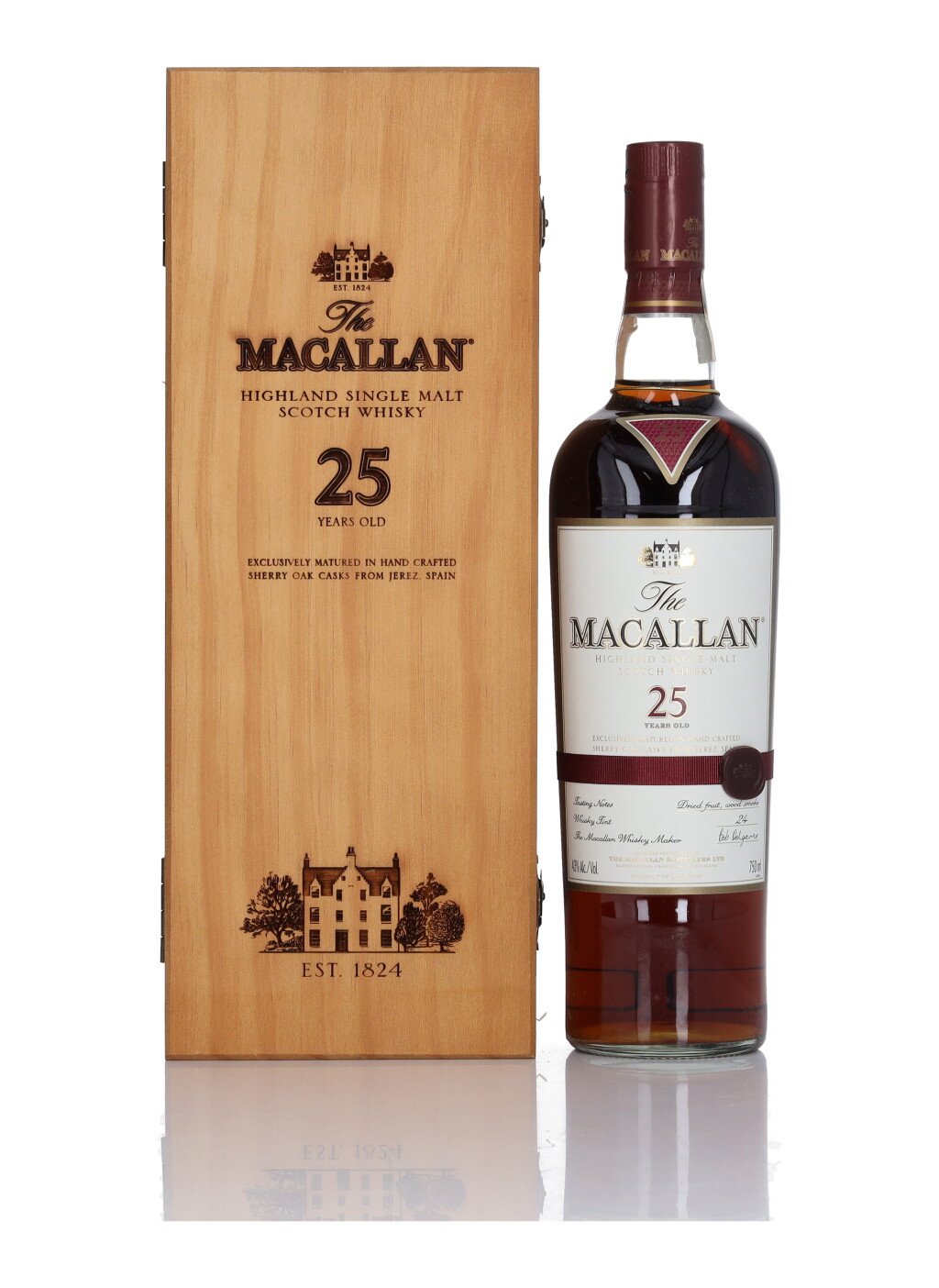 View full screen - View 1 of Lot 15. The Macallan 25 Year Old Sherry Oak 43.0 abv NV (1 Bottle 75cl).