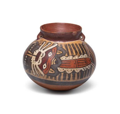 View full screen - View 1 of Lot 4. Vase polychrome, Nazca, Pérou, 300-600 AP. J.-C. | Nasca polychrome vessel, Peru, AD 300-600.