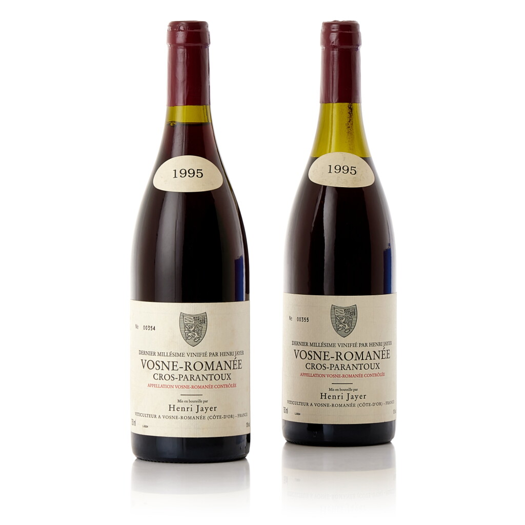 View full screen - View 1 of Lot 1381. Vosne Romanée, Cros Parantoux 1995 Henri Jayer (1 BT).