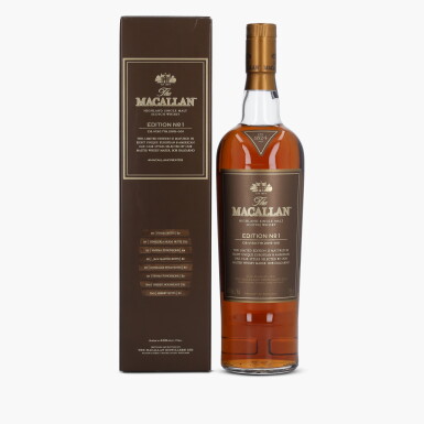 View full screen - View 1 of Lot 2033. The Macallan Edition No.1 48.0 abv NV (1 Bottle 75cl).